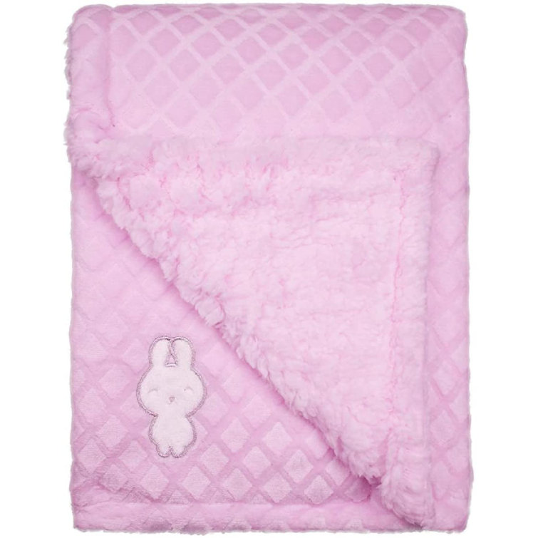 Gemma Violet Unisex Baby Blanket For Girls And Boys, Plush Receiving